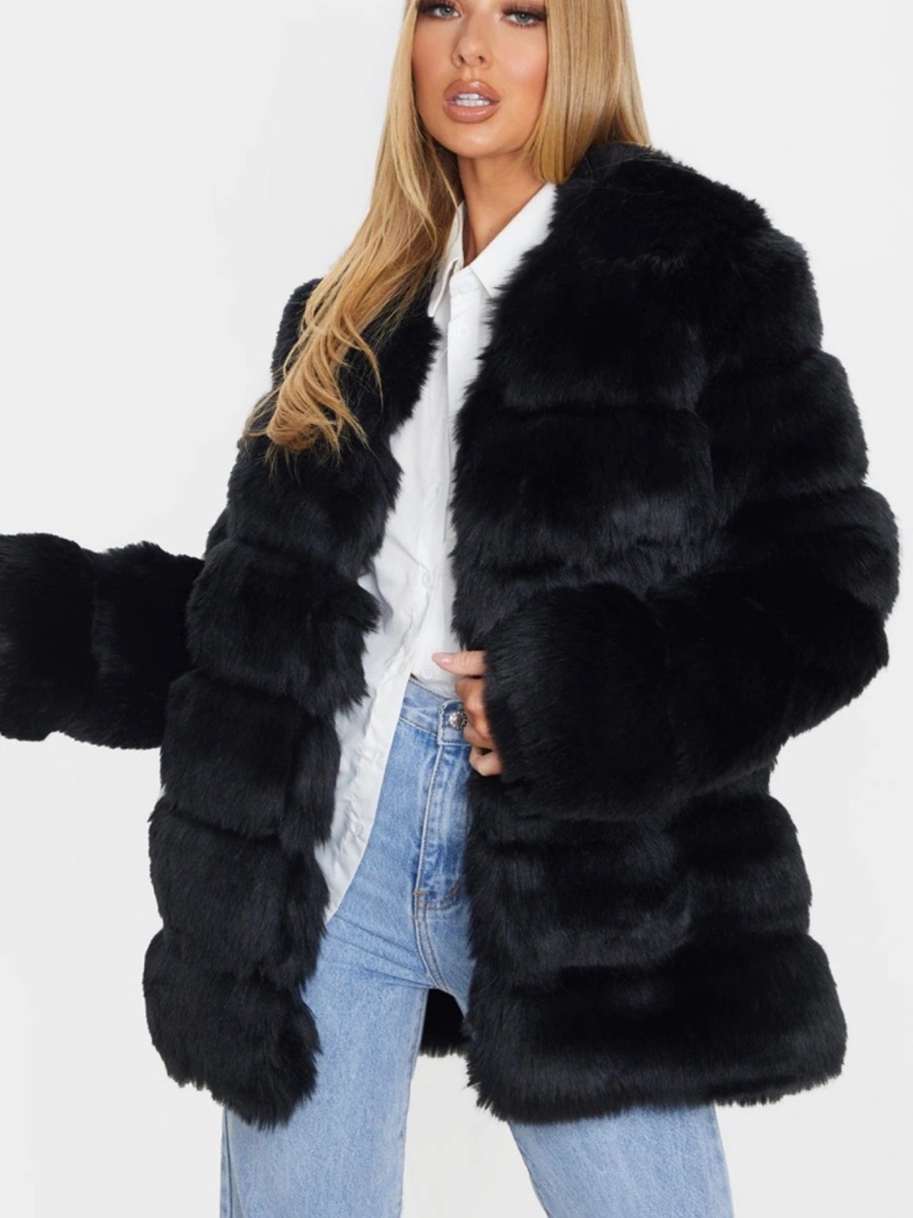 Pretty Little Thing Faux Fur Coat